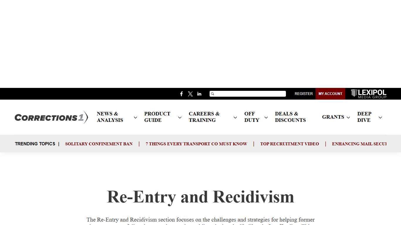 Re-Entry and Recidivism